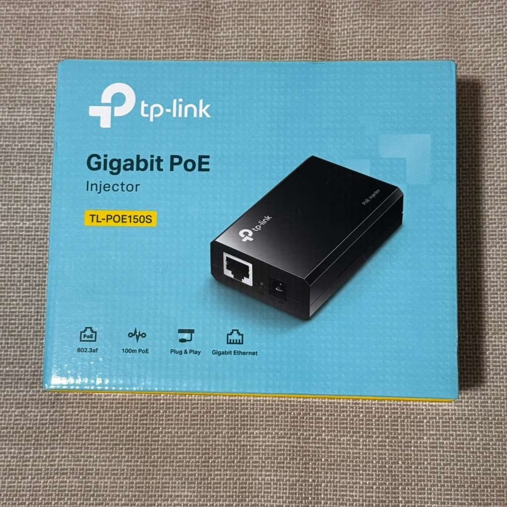TP-Link TL-POE150S Gigabit PoE Injector 802.3af 15.4W Black NIB